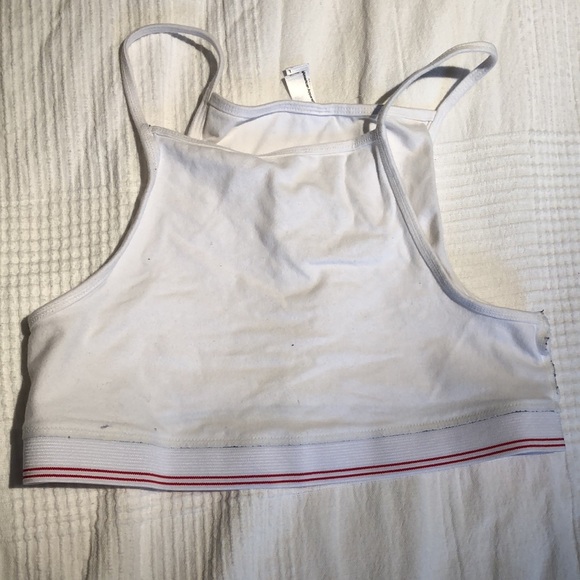 American Apparel Cotton High Neck Bralette - Picture 5 of 7